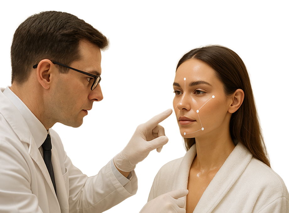 Dermal Filler Injection Illustration